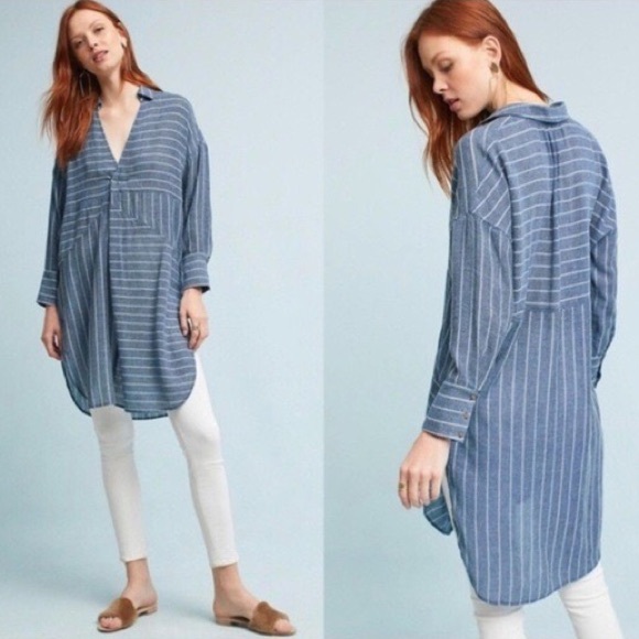 Anthropologie | Strada Striped Side Slit Tunic - Picture 8 of 8